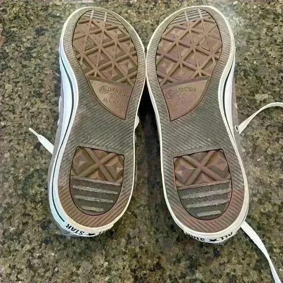 Converse, Chuck Taylor, All Star, Mens 11.5 Womens 13.5, Gray Sneakers - Picture 6 of 8